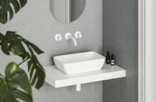 Uni lavabo rectangulaire