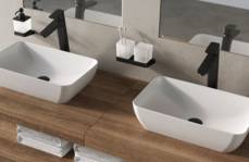 Uni lavabo rectangulaire